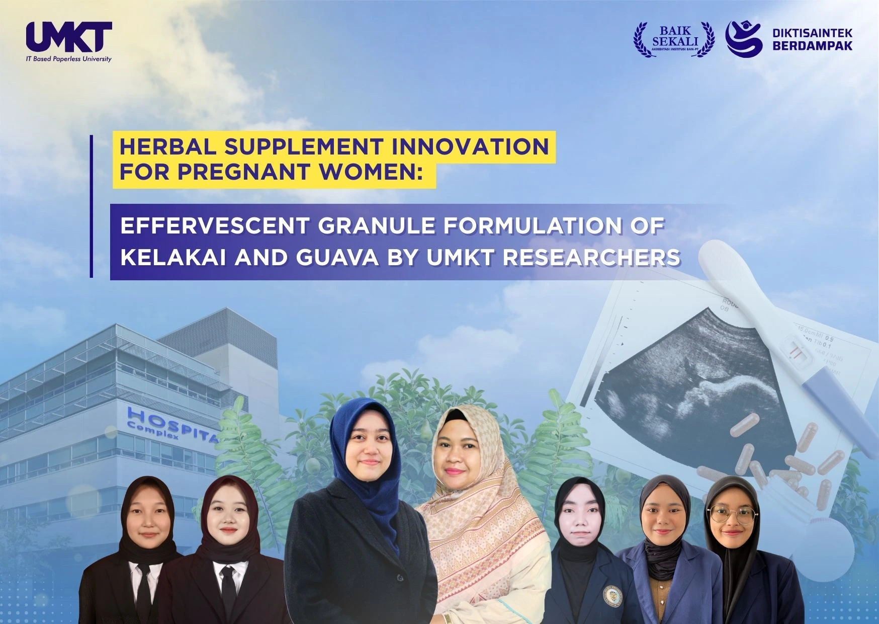 UMKT Researchers Innovation: Pregnant Supplement from Kelakai and Guava