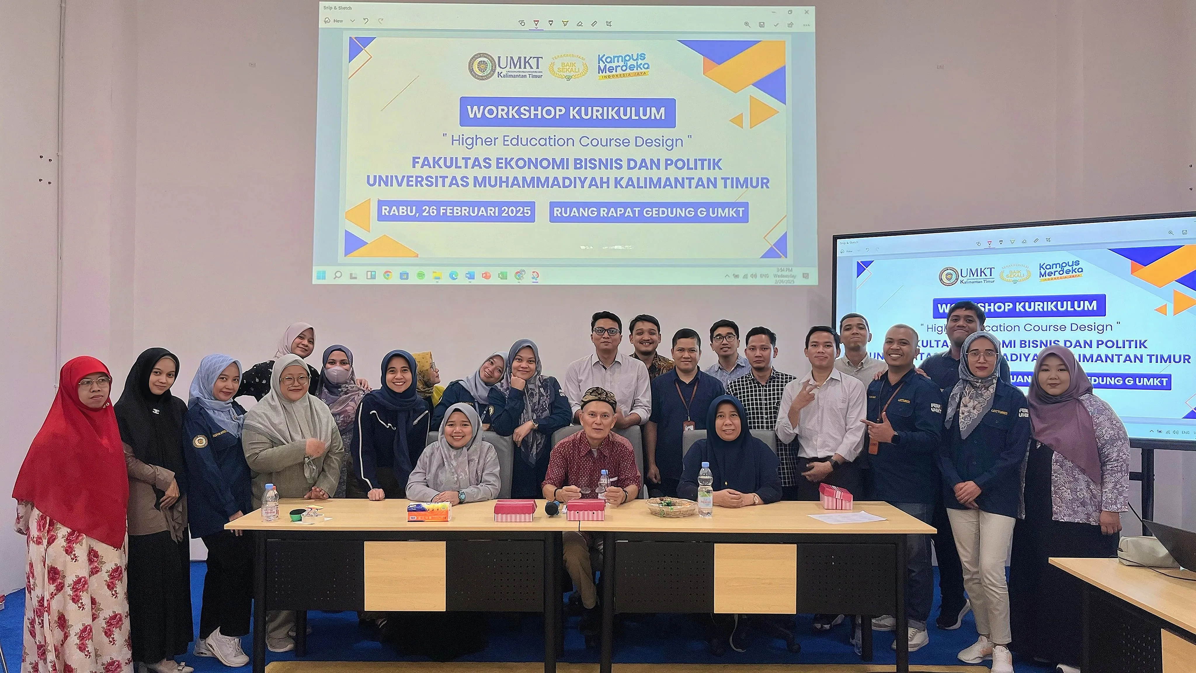 Workshop Higher Education Course Design: Penguatan Kurikulum Berbasis OBE dan MBKM di FEBP UMKT