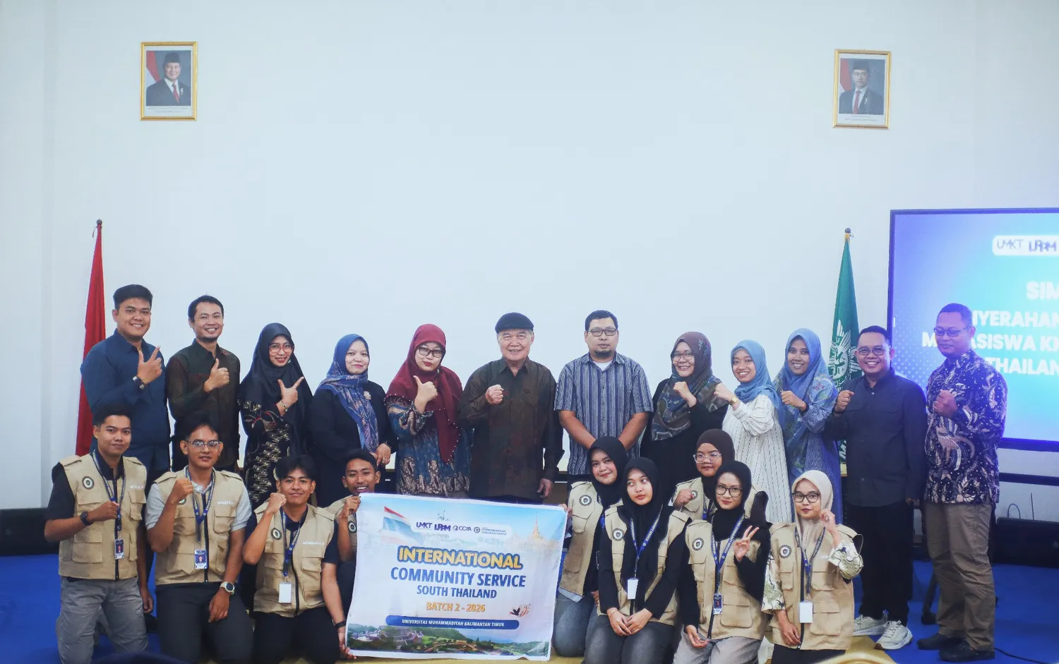 UMKT Lepas Mahasiswa KKN Internasional Batch 2 ke Thailand Selatan