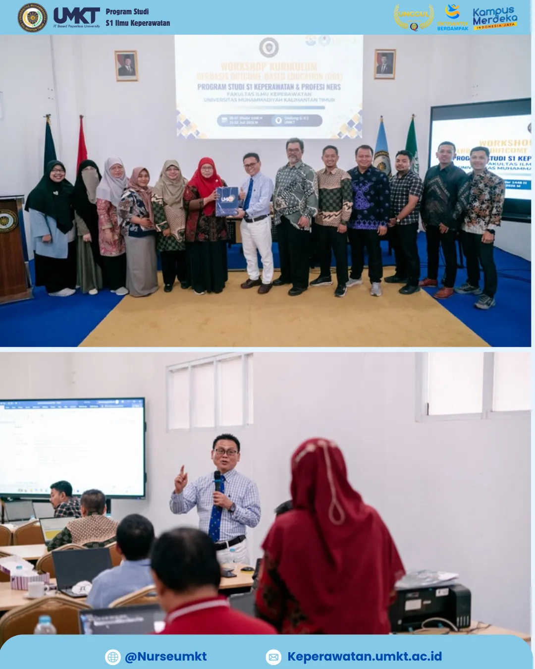 SINERGI CIVITAS AKADEMIKA FIK UMKT DALAM WORKSHOP KURIKULUM BERBASIS OBE (Outcame Base Education)