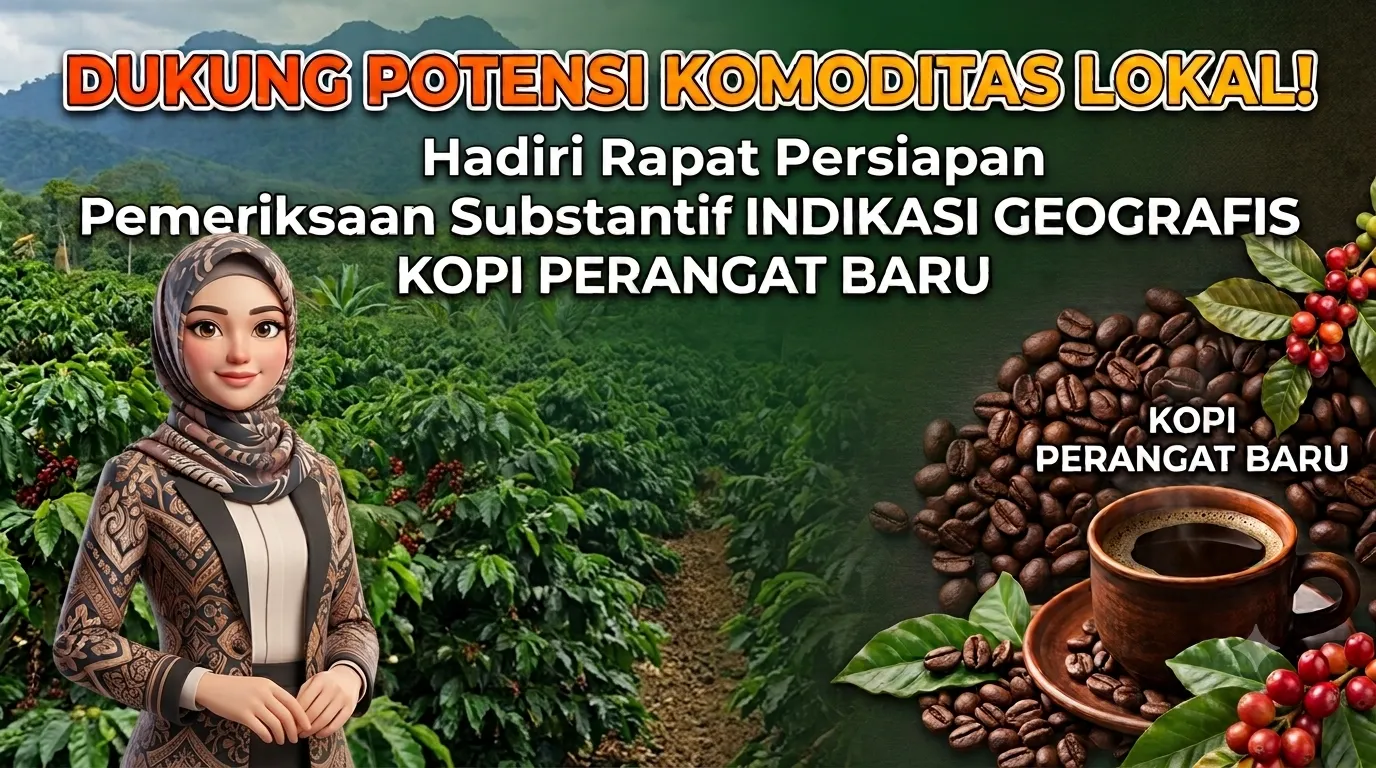 Dukung Potensi Komoditas Lokal, Ketua LPPM UMKT Hadiri Rapat Persiapan Pemeriksaan Substantif Indikasi Geografis Kopi Perangat Baru