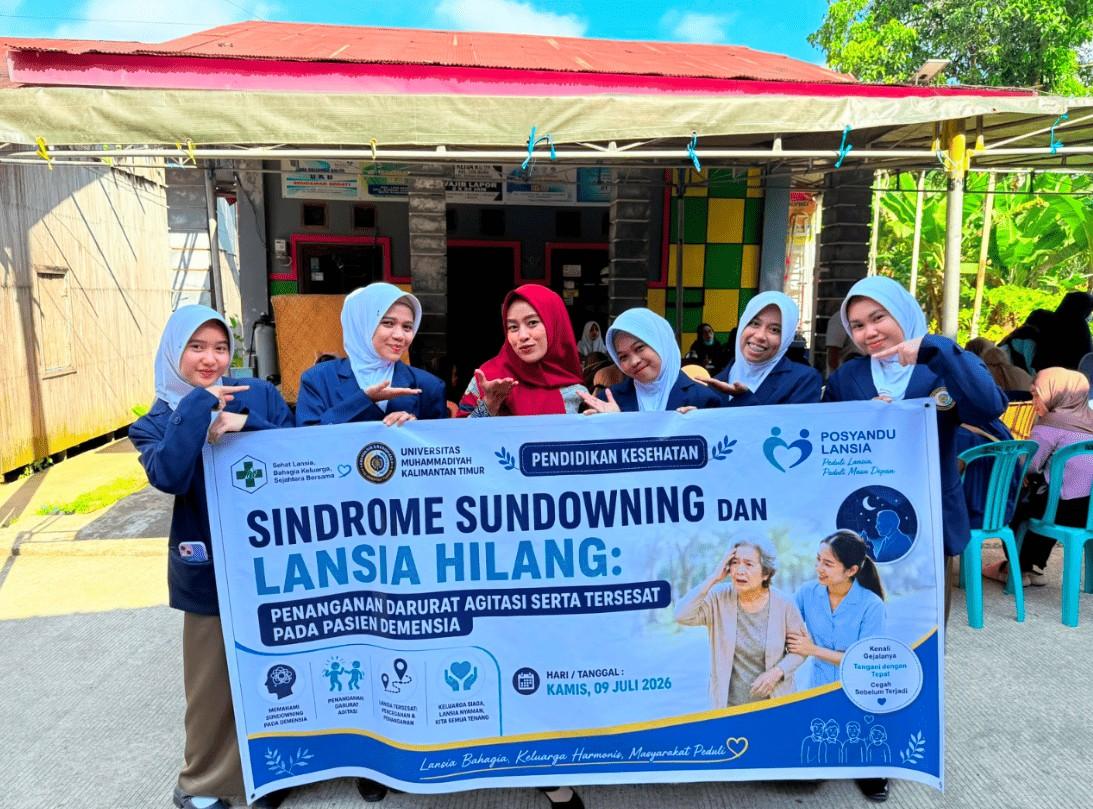 Program Studi Diploma III Keperawatan FIK UMKT Gelar Pengabdian Masyarakat tentang Penanganan Darurat Sindrom Sundowning dan Lansia Hilang pada Pasien Demensia