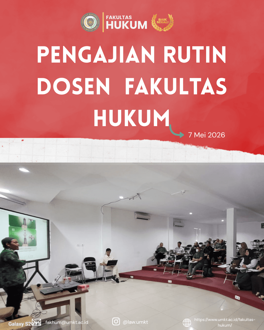 Pengajian Rutin Dosen Fakultas Hukum