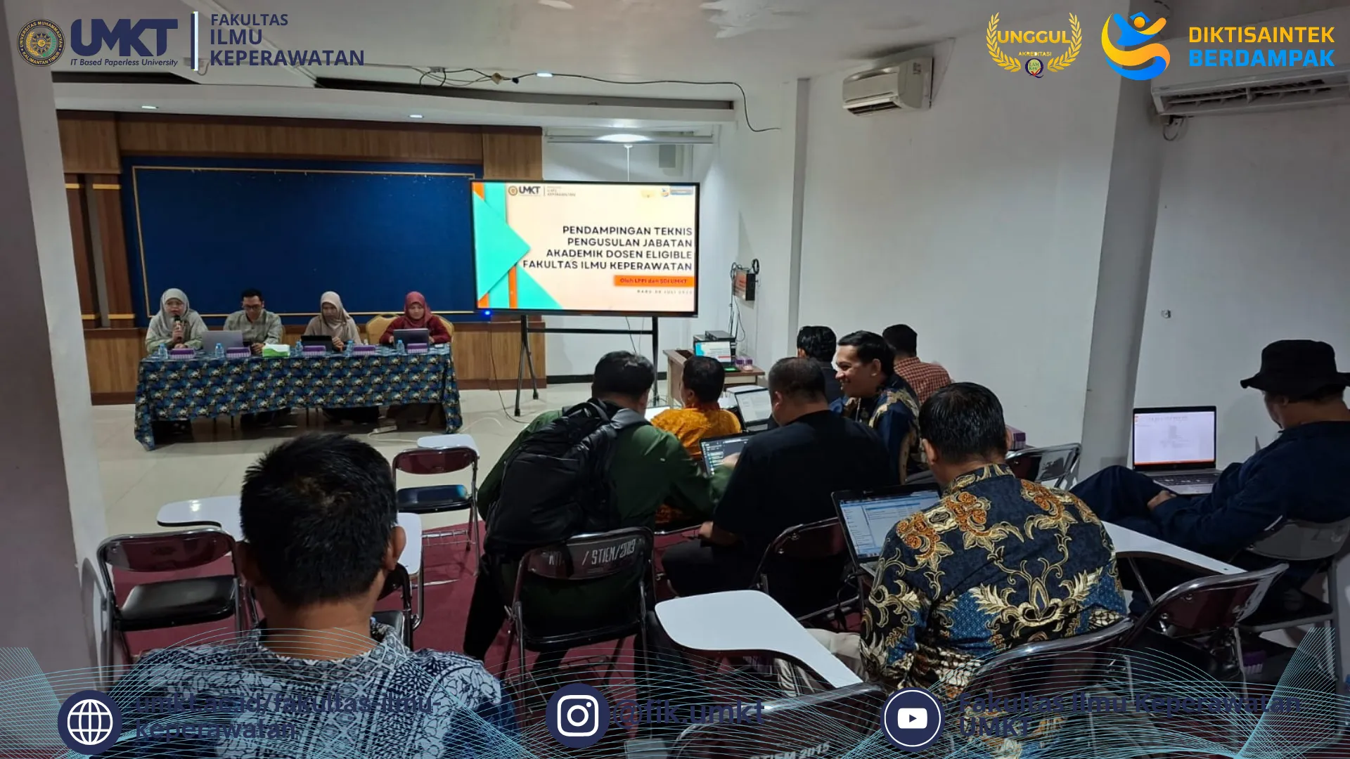 Perkuat Pengembangan Karier Akademik Dosen, SDI UMKT Dampingi Dosen Fakultas Ilmu Keperawatan dalam Pengusulan Kenaikan Jabatan Akademik