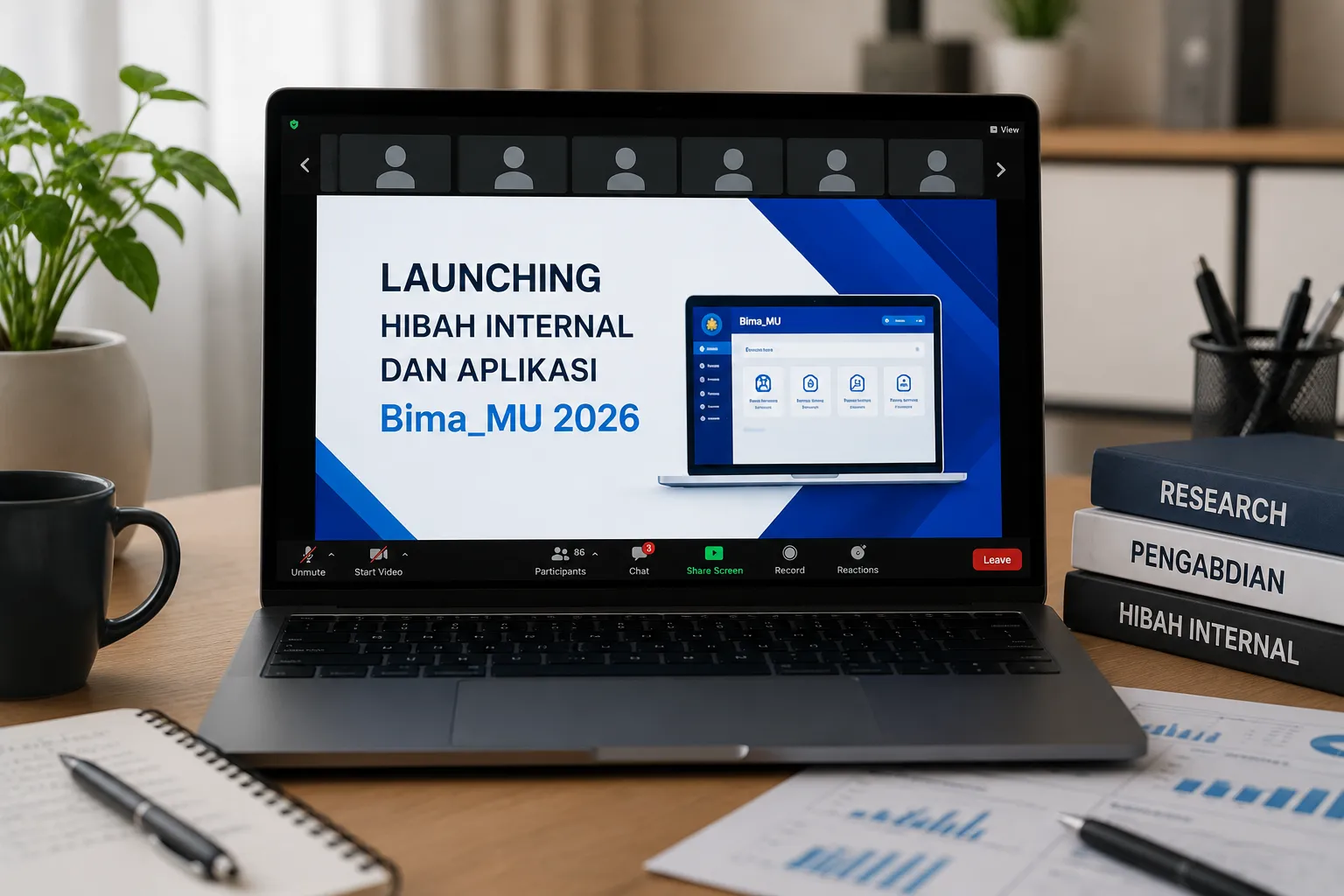 Dosen Teknik Geologi UMKT Ikuti Launching Hibah Internal dan Aplikasi Bima_MU 2026
