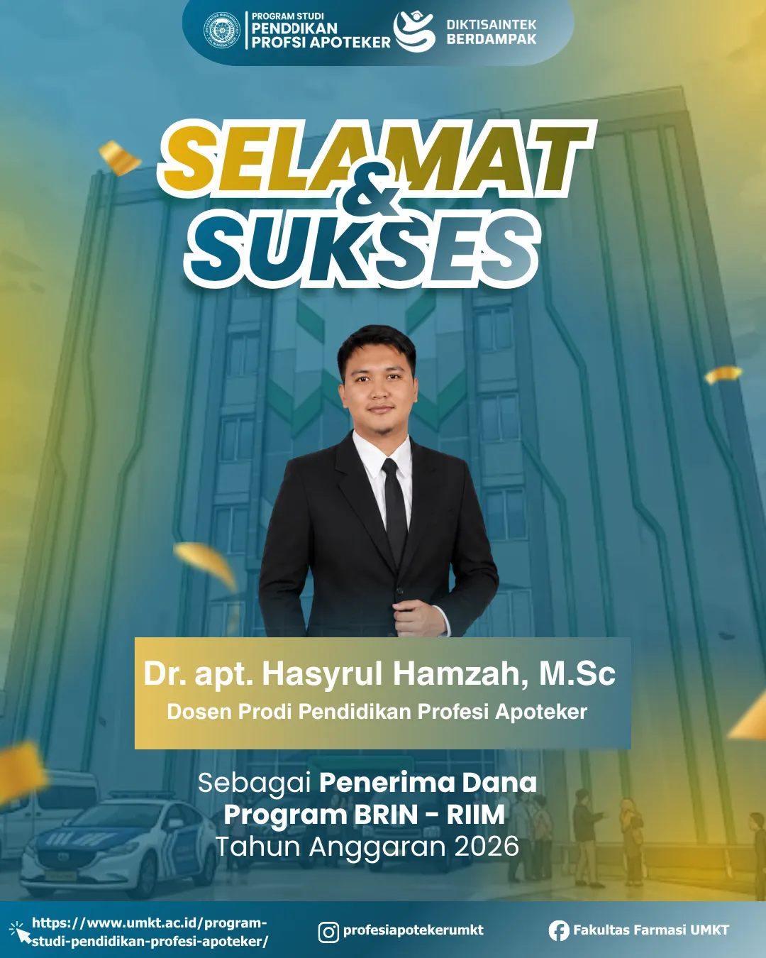 Dosen PSPPA UMKT Raih Pendanaan Program Riset dan Inovasi BRIN–RIIM Tahun Anggaran 2026