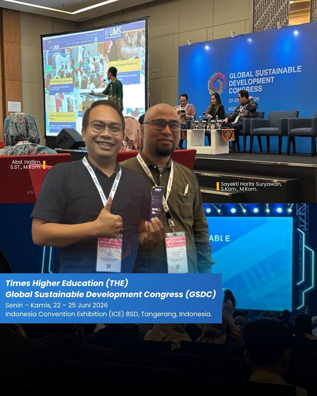 UMKT Strengthens Global Partnerships through Participation in the THE Global Sustainable Development Congress (GSDC) 2026