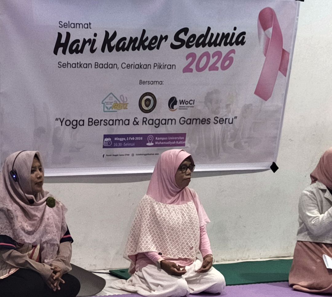 Bersama dengan Rumah Singgah Kanker Etam dan Women Centered Indonesia, UMKT tingkatkan kesehatan melalui Yoga dan Main Bersama