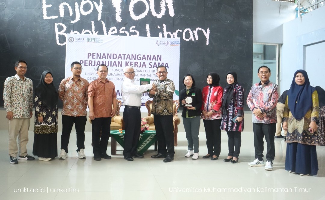Penandatangan MoU FEBP UMKT bersama IKPI dan Turut Serta Gelar Kuliah Umum