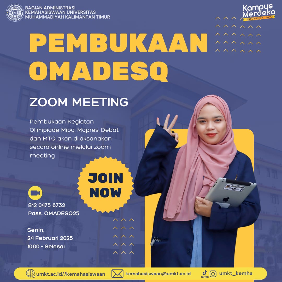 OMADESQ UMKT 2025 Resmi Dibuka: Kompetisi Pilmapres, Debat, MIPA dan MTQ tingkat UMKT telah dimulai